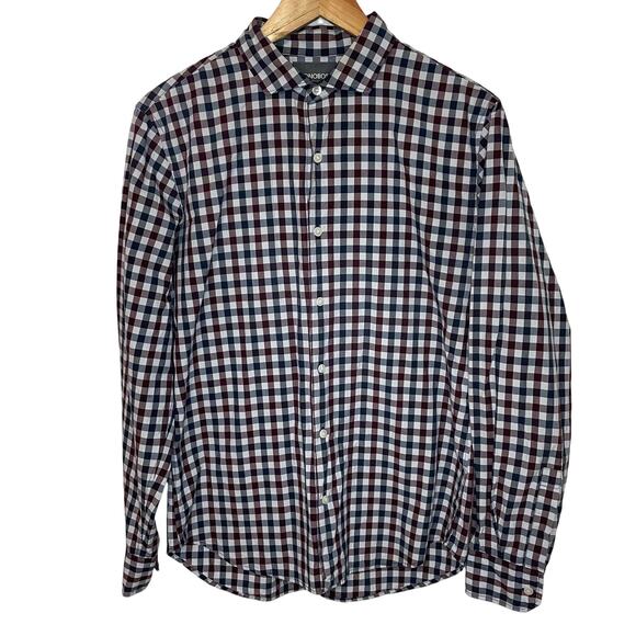 Bonobos Plaid Button Up M Mens Slim Fit Long Sleeve Collared Cotton Casual - Picture 1 of 6